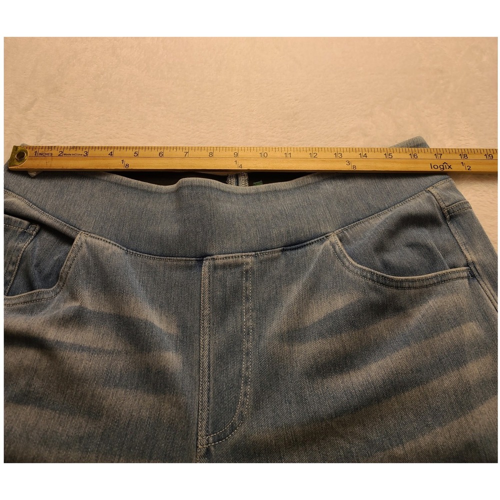 Halara High Waisted Light Wash Denim Jeggings XL Regular Blue Pull On Stretch - Picture 4 of 12